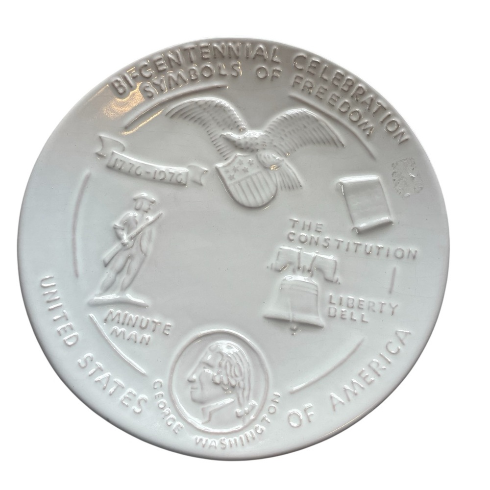 Vintage 1976 Frankoma Bi-Centennial Plates Set of 3 – Redware Collectible